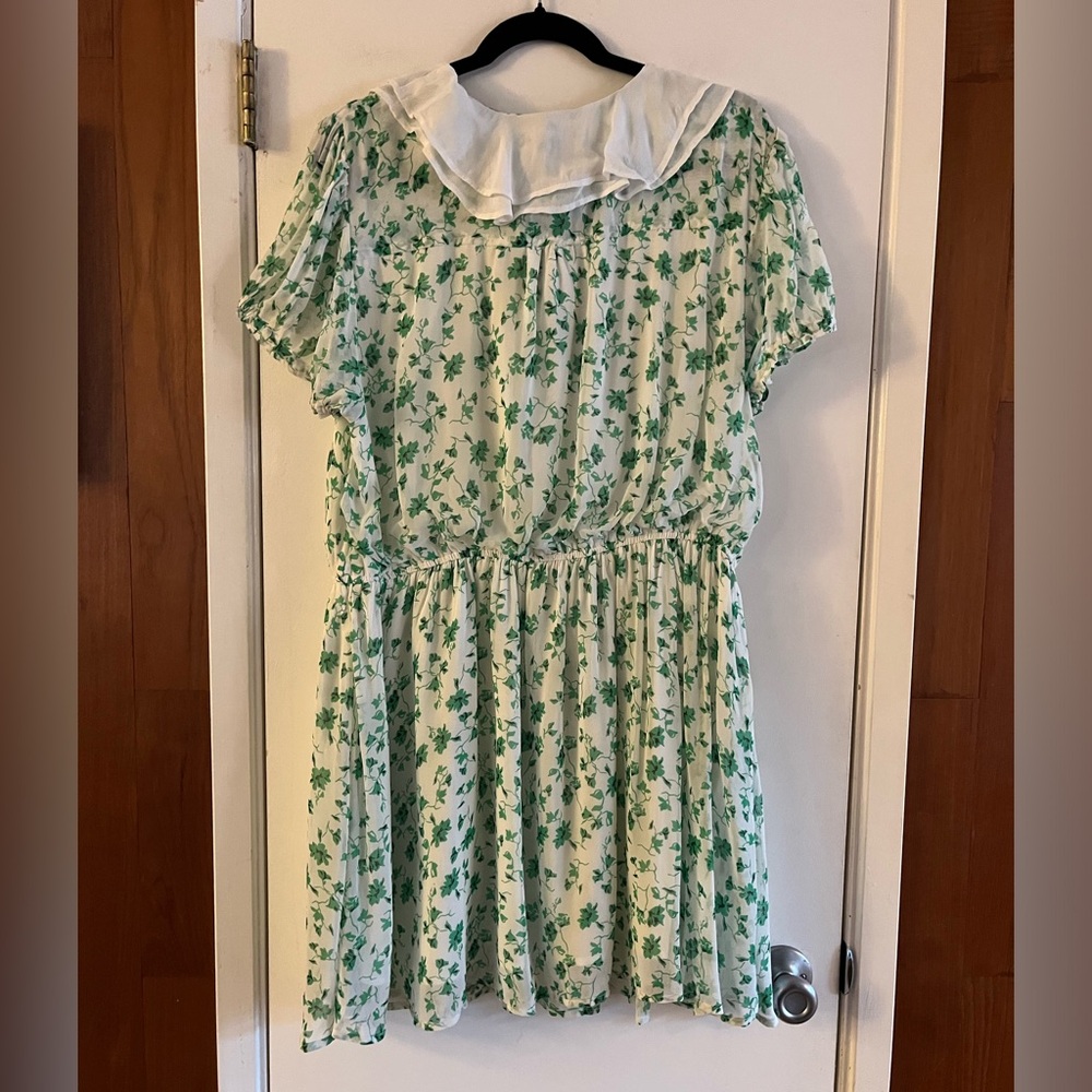 Anthropologie Maeve Short-Sleeve Collared Mini Dress - Picture 5 of 8